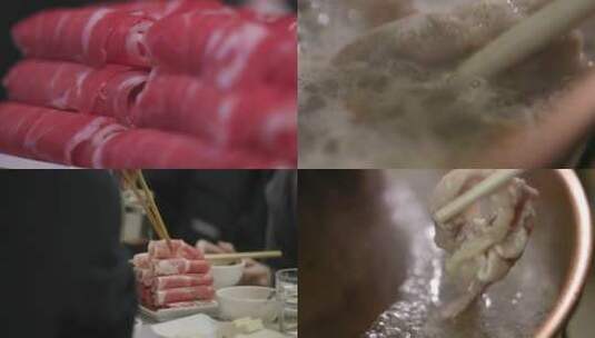 老北京铜锅涮羊肉高清在线视频素材下载