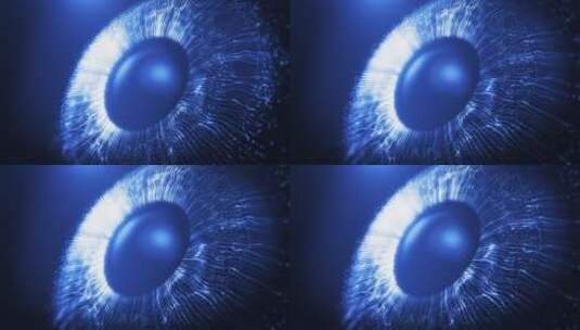 抽象的粒子眼球高清在线视频素材下载