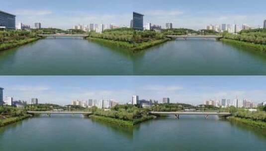 湖北咸宁城市宣传片地标建筑航拍高清在线视频素材下载