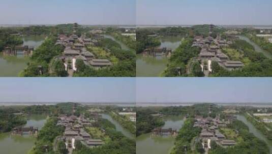 湖北赤壁三国古战场5A景区航拍高清在线视频素材下载