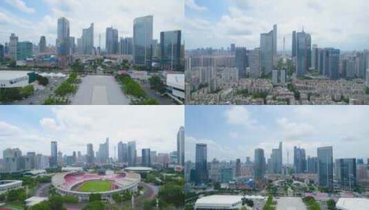 广州塔珠江新城体育中心高清在线视频素材下载