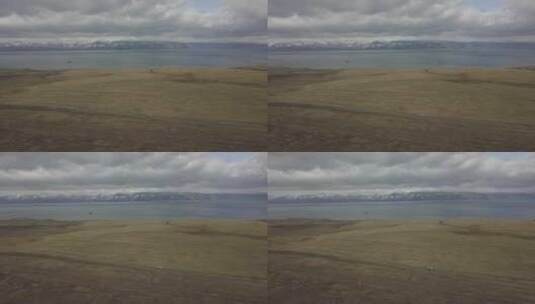 俄罗斯西伯利亚平原贝加尔湖大远景高清在线视频素材下载