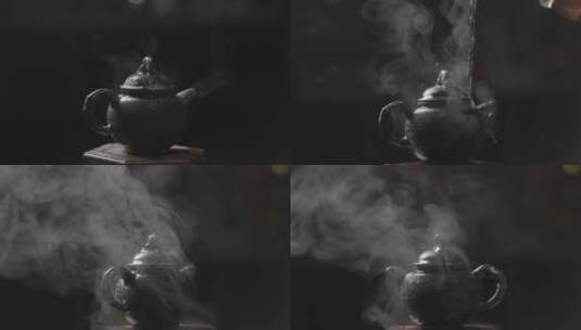 黑陶茶壶高清在线视频素材下载