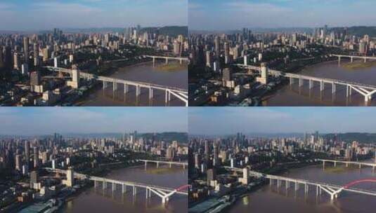 4K重庆城市一镜到底航拍素材6高清在线视频素材下载