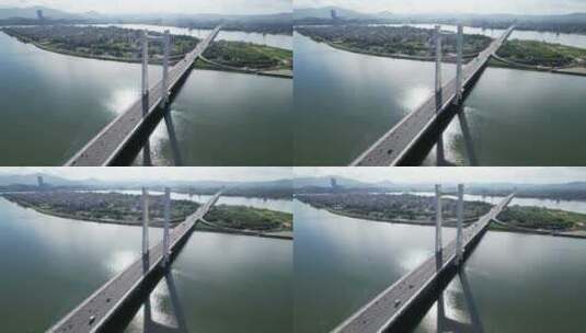 潮州大桥航拍高清在线视频素材下载
