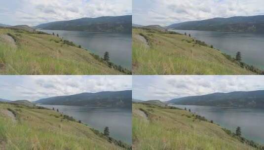 湖泊两岸的美景高清在线视频素材下载