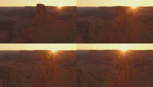 犹他州众神之谷的日出景观高清在线视频素材下载