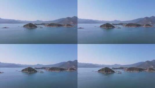 航拍广东惠州大亚湾海景自然风光高清在线视频素材下载