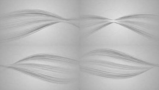 白色抽象艺术波纹线条高清在线视频素材下载