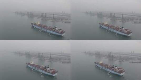 港口集装箱物流高清在线视频素材下载