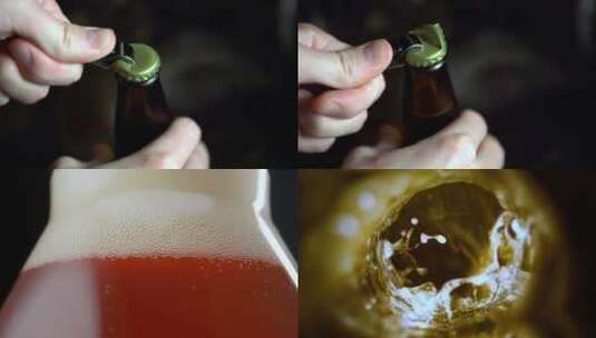 啤酒青岛啤酒百威啤酒雪花啤酒广告高清在线视频素材下载