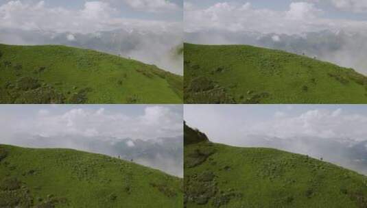 徒步 登山 爬山 自然风光高清在线视频素材下载