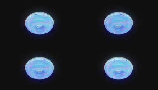 4K俯视街道霓虹灯招牌甜品外星飞船高清在线视频素材下载