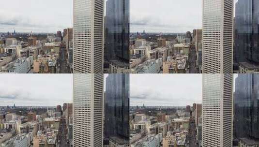 摩天大楼的城市景观高清在线视频素材下载