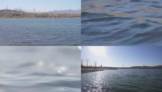 波光粼粼的湖面mp4高清在线视频素材下载