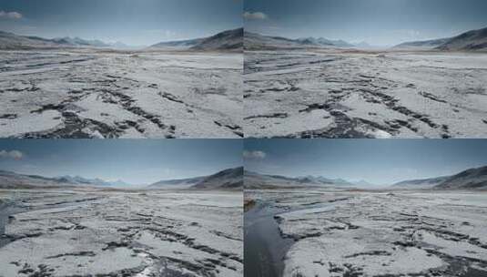 西藏旅游风光318国道雪域高原冰雪冻土高清在线视频素材下载
