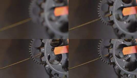 复古的机械齿轮高清在线视频素材下载