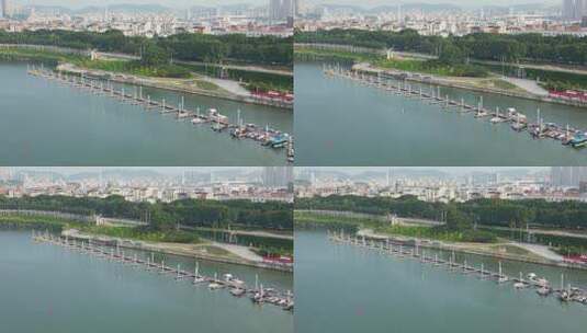 城市景观码头高清在线视频素材下载