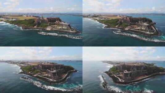 Castillo San Felipe del Morro，也被称为El Morro，是一座建于16分至18分之间的城堡高清在线视频素材下载