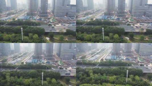 广州华南快速干线交通建筑高清在线视频素材下载