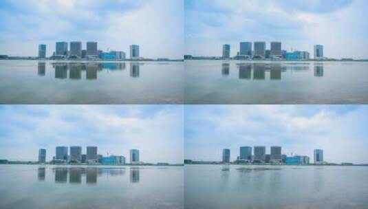 郑州金融岛延时摄影高清在线视频素材下载
