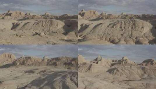 航拍沙漠戈壁高清在线视频素材下载