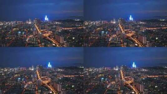 青岛城市夜景高清在线视频素材下载