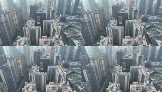 广州天河区珠江新城CBD建筑群高清在线视频素材下载