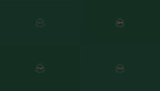 动画Scifi HUD元素神秘符号指示器高清在线视频素材下载