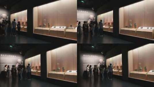 深圳博物馆看展：犍陀罗艺术展高清在线视频素材下载