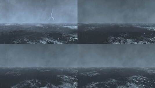 海上风暴高清在线视频素材下载