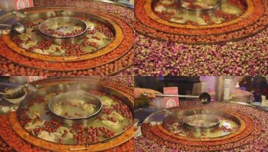 （合集）玫瑰鸽子汤喀什夜市新疆特色美食高清在线视频素材下载