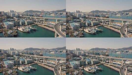 釜山城市景观高清在线视频素材下载