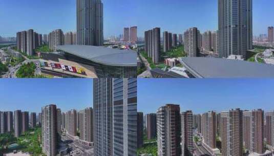 沈阳K11商业新世界住宅房地产大气楼盘高清在线视频素材下载