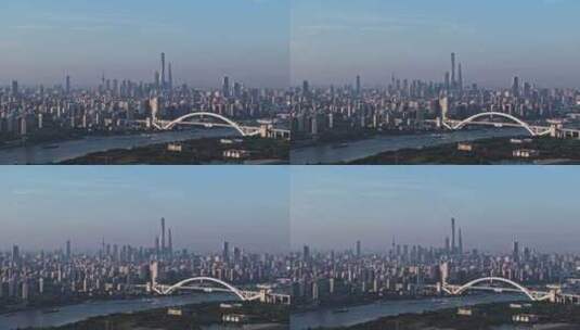 4K上海全景航拍高清在线视频素材下载