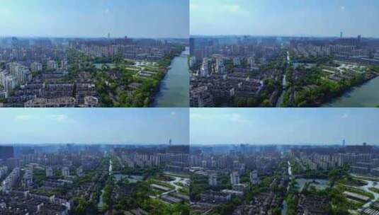 浙江杭州历史文化街区小河直街8高清在线视频素材下载