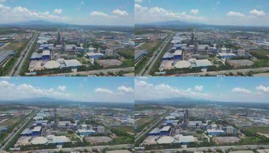 化工工厂重工业区航拍高清在线视频素材下载