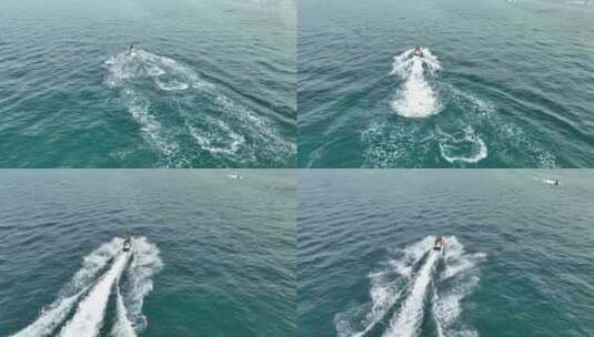 4k超清摩托艇海上骑行高清在线视频素材下载