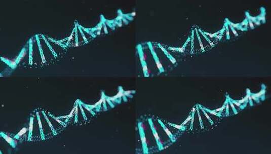 生物科技基因DNA染色体螺旋分子高清在线视频素材下载