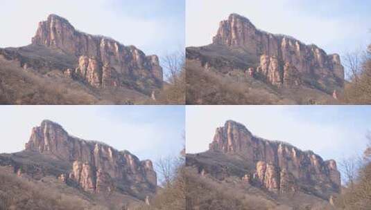 风景 沿途 高速公路 大山 秋天高清在线视频素材下载