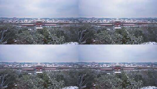 北京故宫下雪全景日景延时高清在线视频素材下载