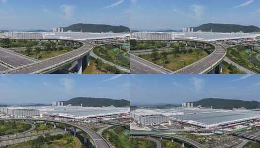深圳深汕合作区比亚迪汽车制造厂区航拍高清在线视频素材下载