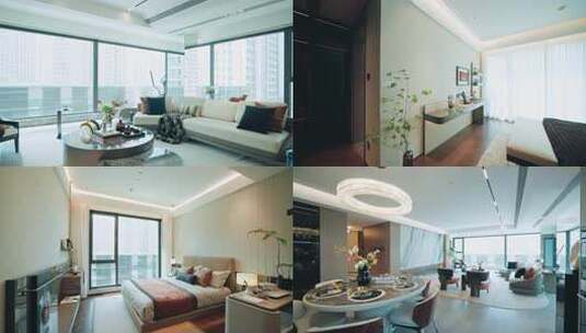 现代风格卧室室内场景高清在线视频素材下载