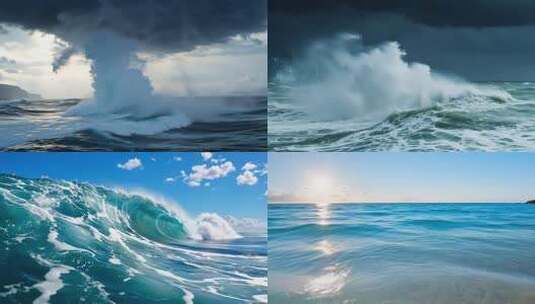 大海惊涛巨浪 波澜壮阔高清在线视频素材下载