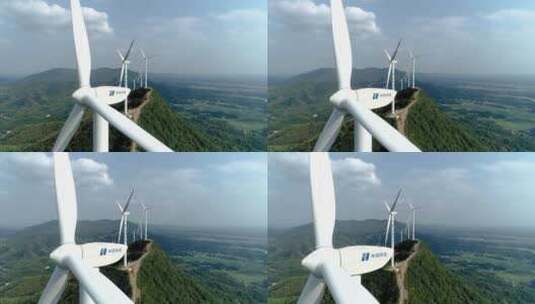 4K航拍风力发电机组高清在线视频素材下载