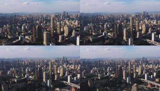 4K重庆城市一镜到底航拍素材9高清在线视频素材下载
