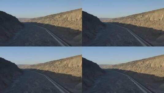 新疆旅行独山子大峡谷风光高清在线视频素材下载