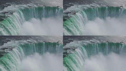 尼亚加拉大瀑布的大自然的力量高清在线视频素材下载