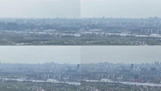 上海宝山区航拍空镜高清在线视频素材下载