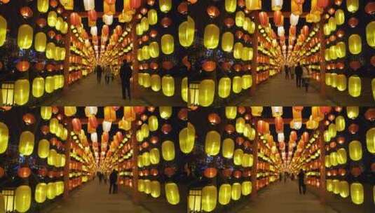 中国新年元宵节红灯笼高清在线视频素材下载